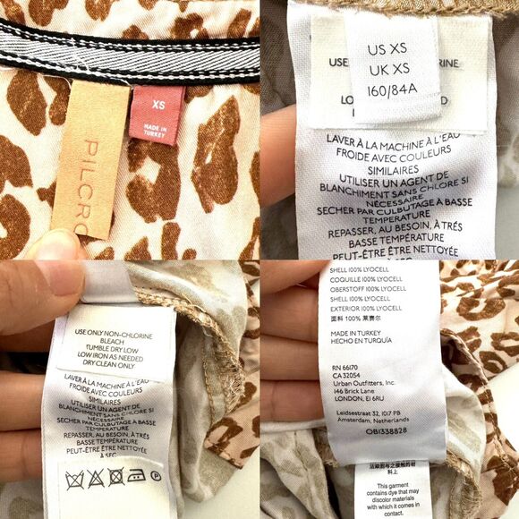 Anthropologie Pilcro Zahar Leopard Print V Neck Casual Tunic Dress - Picture 4 of 12